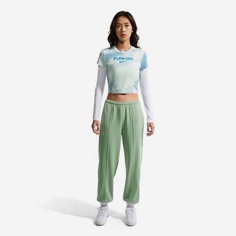 Nike - Áo Thun Crop Top Nữ Sportswear Chill Knit Slim - 4