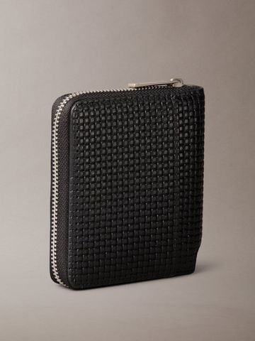 Calvin Klein - Ví nam Embossed Woven Zip Billfold Wallet