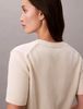 Calvin Klein - Áo Len Tay Ngắn Nữ Monogram Cropped Sweater