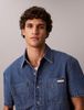 Calvin Klein - Áo Sơ Mi Nam Boxy Denim Short Sleeve Shirt