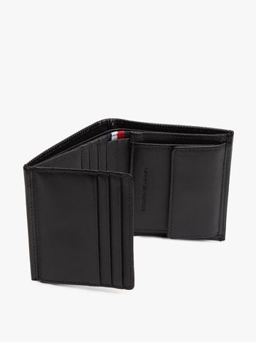 Tommy Hilfiger - Ví nam Hilfiger Flag Trifold Ribbed Leather Wallet - 3