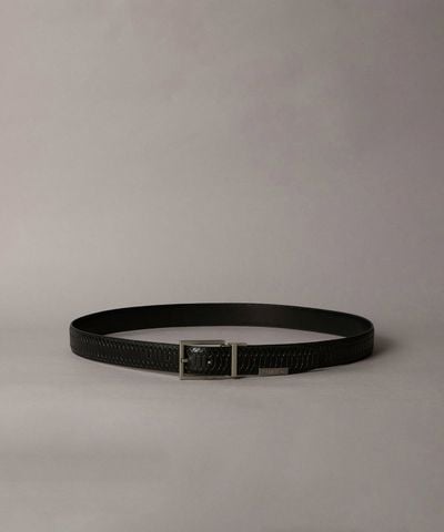 Calvin Klein - Thắt Lưng Nam Square Buckle Snake 32mm Belt