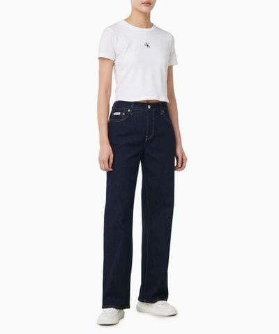 Calvin Klein - Quần Jean Dài Nữ 90s Straight Eco Cool Calvin Klein Class