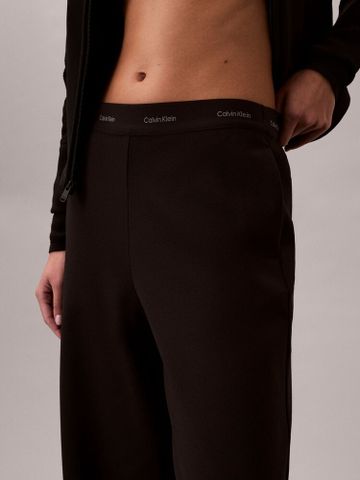 Calvin Klein - Quần Vải Nữ Ponte Logo Waistband Trouser