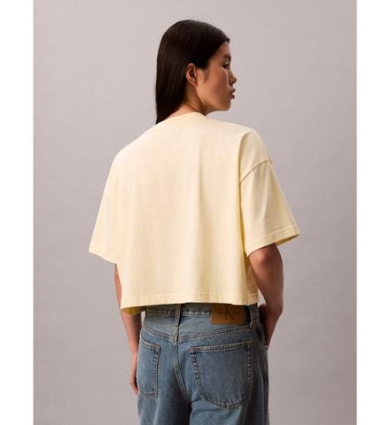 Calvin Klein - Áo Thun Tay Ngắn Nữ Heritage Classic Boxy T-Shirt