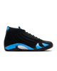 Nike - Giày Thời Trang Nam Air Jordan 14 Retro Black And University Blue