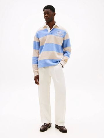 Tommy Hilfiger - Áo thun tay dài nam Stripe Relaxed Fit Rugby Shirt - 3