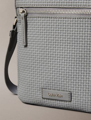 Calvin Klein - Túi đeo chéo nam Embossed Allover Monogram Reporter Bag - 3