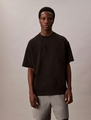 Calvin Klein - Áo phông thời trang nam Relaxed Monogram T-Shirt