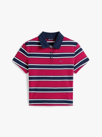 Tommy Hilfiger - Áo Thun Có Cổ Nữ Slim Essential Short Sleeve Polo