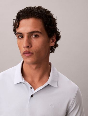 Calvin Klein - Áo Thun Có Cổ Nam Stretch Cotton Slim Polo
