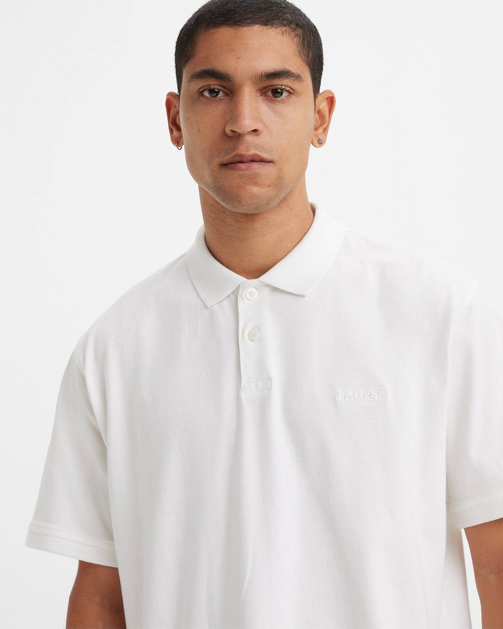 Levi's - Áo polo nam Relaxed Authentic Polo Shirt - White