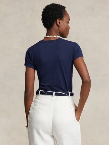 Ralph Lauren - Áo Thun Tay Ngắn Nữ Premium Cotton Jersey T-Shirt