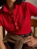 Ralph Lauren - Áo Thun Có Cổ Nữ Slim Fit Stretch Polo Shirt