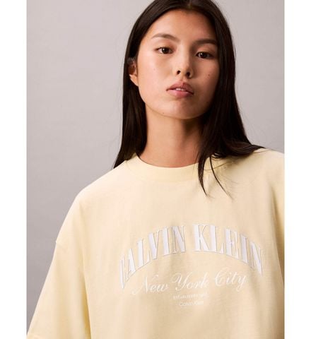 Calvin Klein - Áo Thun Tay Ngắn Nữ Heritage Classic Boxy T-Shirt