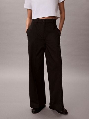Calvin Klein - Quần dài ống rộng Nữ Baggy Chino Fashion Pant