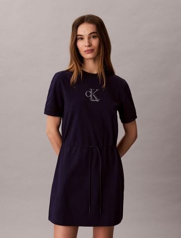 Calvin Klein - Đầm Midi Nữ Cooling Tie Waist T-Shirt Dress