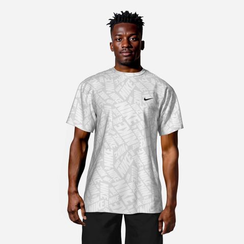 Nike - Áo Bơi Chống Nắng Nam Short Sleeve UV Swimming Top Fall Embossed Hydroguard