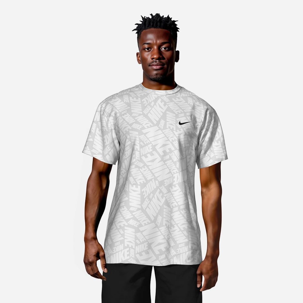 Nike - Áo Bơi Chống Nắng Nam Short Sleeve UV Swimming Top Fall Embossed Hydroguard