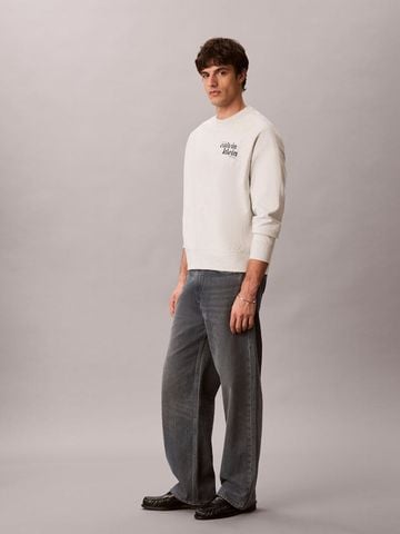 Calvin Klein - Áo Nỉ Nam Terry 1989 Logo Graphic Sweatshirt