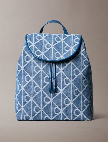 Calvin Klein - Ba Lô Nữ Denim Logo Jacquard Backpack
