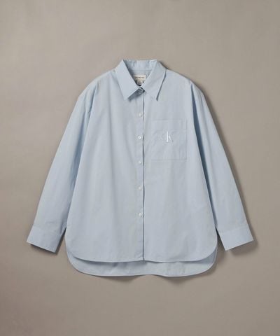 Calvin Klein - Áo sơ mi tay dài nữ Poplin Relaxed Shirt