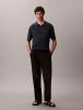 Calvin Klein - Áo Thun Có Cổ Nam Linen Blend Polo Sweater