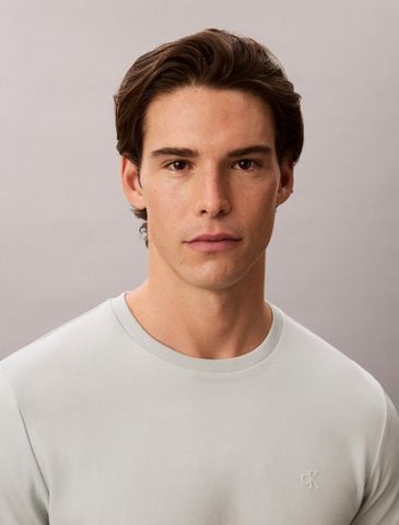Calvin Klein - Áo Thun Tay Ngắn Nam Slim Sleek Double Knit Monogram Tee