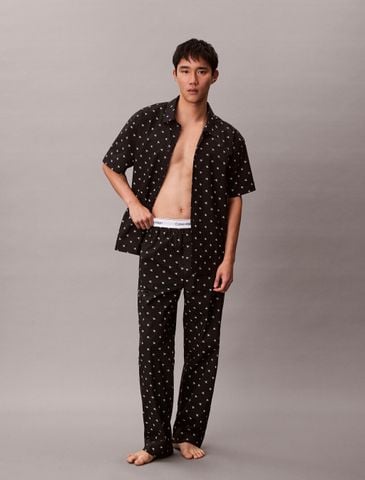 Calvin Klein - Áo Ngủ Nam Cotton Poplin Sleep Shirt