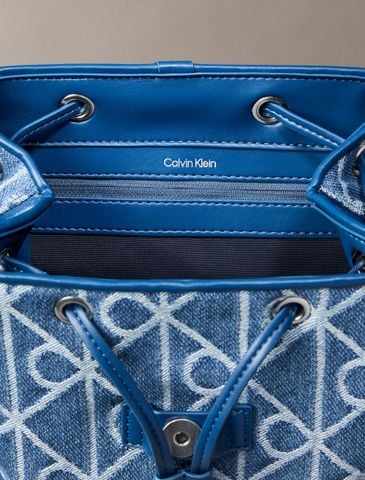 Calvin Klein - Ba Lô Nữ Denim Logo Jacquard Backpack