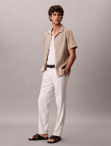 Calvin Klein - Áo Sơ Mi Nam Linen Lyocell Classic Fit Shirt - 4