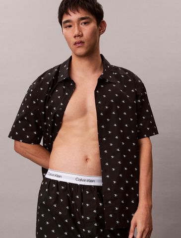 Calvin Klein - Áo Ngủ Nam Cotton Poplin Sleep Shirt