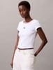 Calvin Klein - Áo thun thời trang nữ Cotton Stretch Rib Baby Tee