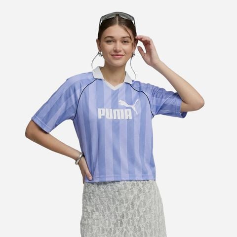 Puma - Áo Thun Có Cổ Nữ ESS Jersey Intense Lavender