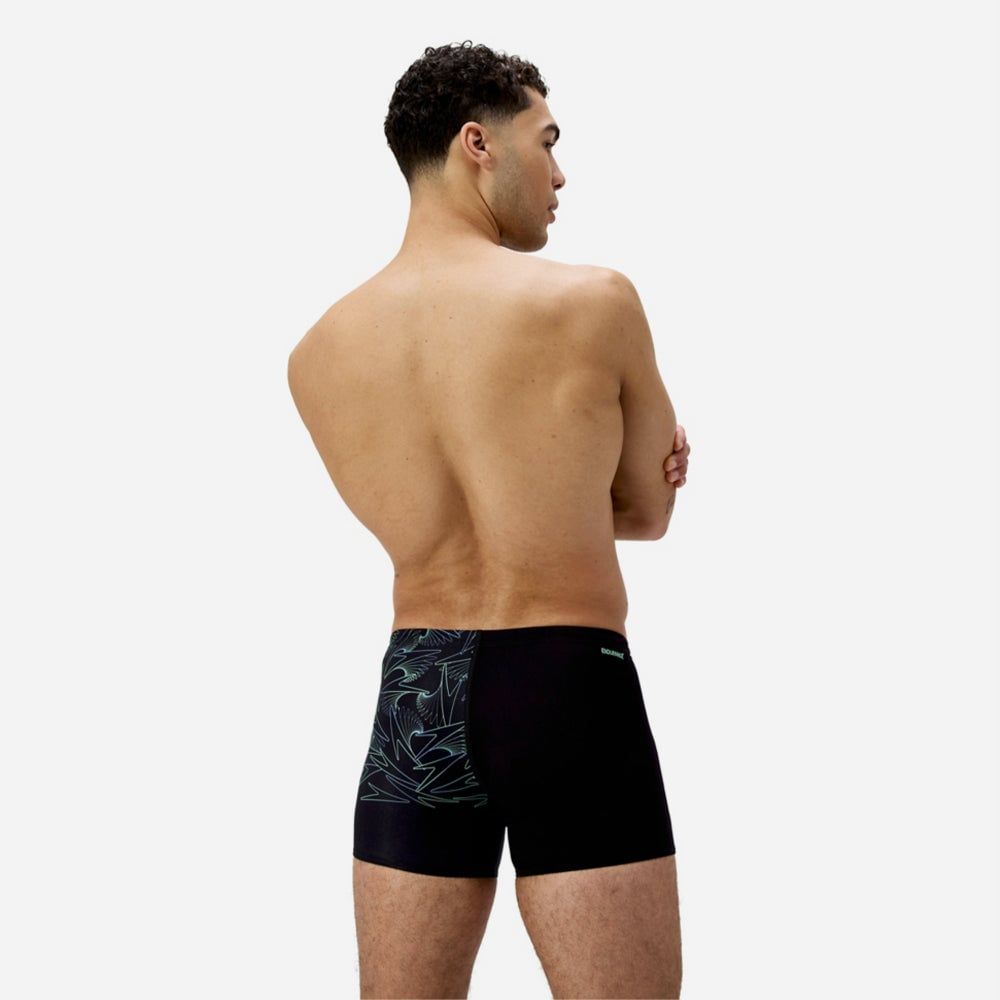 Speedo - Quần bơi nam Hyperboom V-cut Green Aquashort