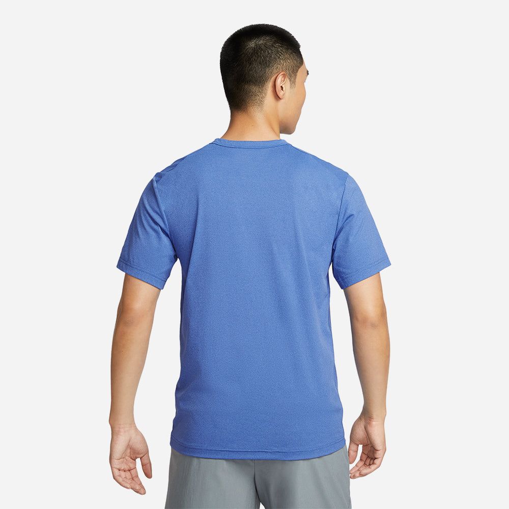Nike - Áo thun tay ngắn tập luyện Nam Men's Dri-Fit Uv Hyverse Short-Sleeve T-Shirt - Blue