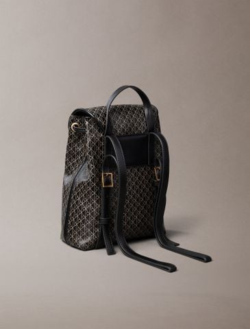 Calvin Klein - Ba Lô Nữ Allover Emblem Logo Mini Backpack