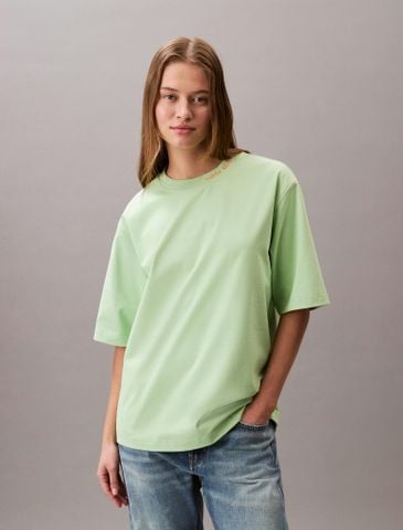 Calvin Klein - Áo phông thời trang nữ Cotton Jersey Relaxed T-Shirt