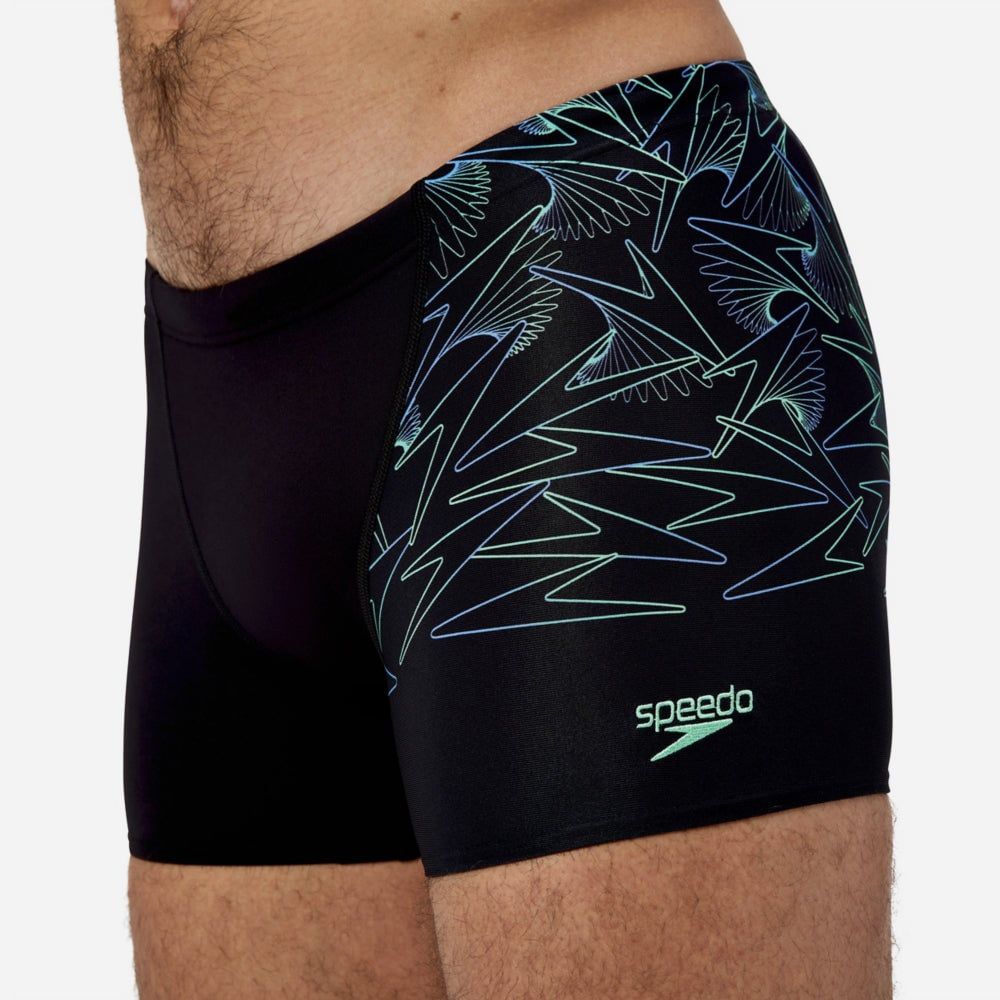 Speedo - Quần bơi nam Hyperboom V-cut Green Aquashort