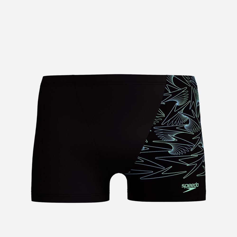 Speedo - Quần bơi nam Hyperboom V-cut Green Aquashort