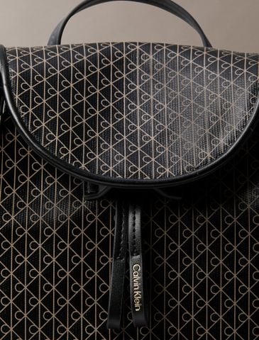 Calvin Klein - Ba Lô Nữ Allover Emblem Logo Mini Backpack