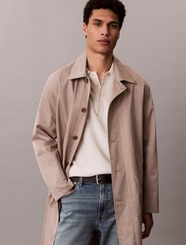Calvin Klein - Áo Thun Có Cổ Nam Cotton Waffle Knit Polo Shirt