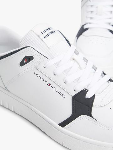 Tommy Hilfiger - Giày nam Mixed Texture Basketball Trainers With Leather