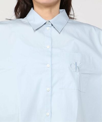 Calvin Klein - Áo sơ mi tay dài nữ Poplin Relaxed Shirt