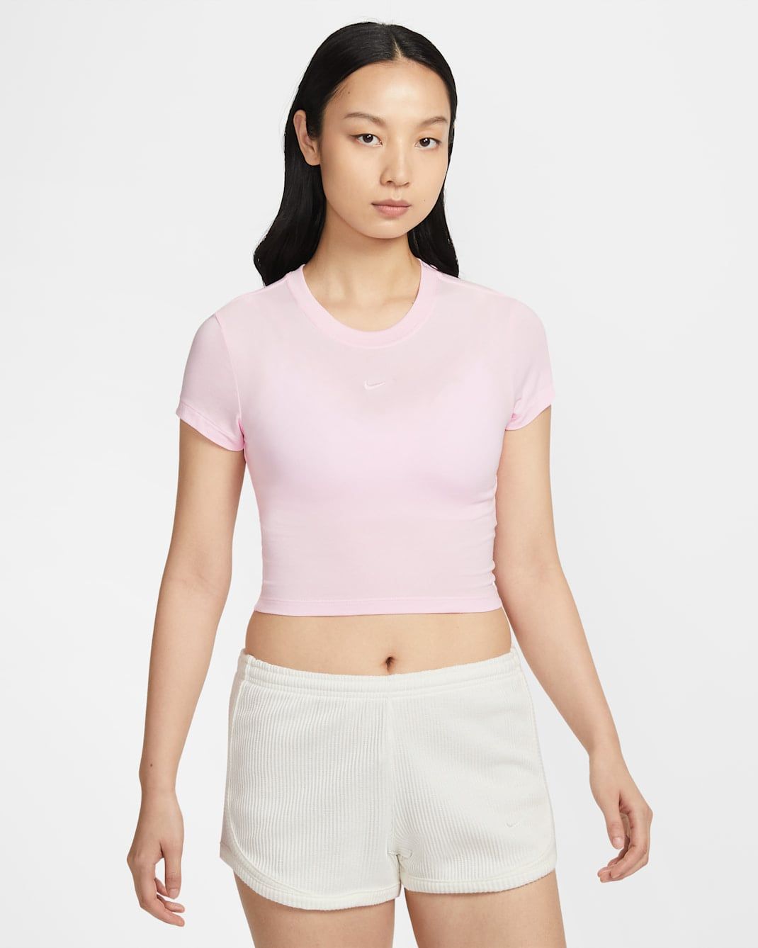 Nike - Áo Tay Ngắn Thể Thao Nữ Sportswear Chill Knit Cropped T-Shirt