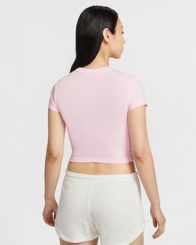 Nike - Áo Tay Ngắn Thể Thao Nữ Sportswear Chill Knit Cropped T-Shirt