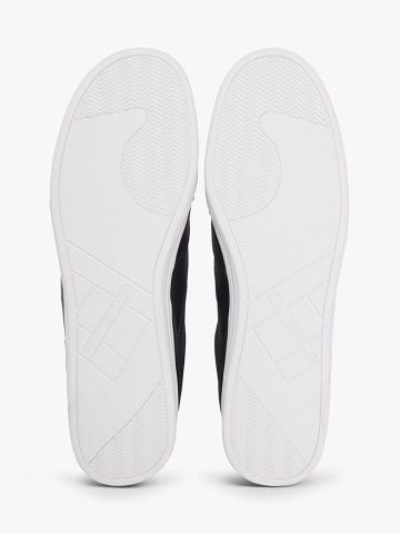 Tommy Hilfiger - Giày Sneakers Nam Contrast Heel Trainers With Leather - 4