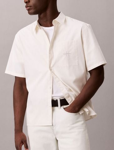 Calvin Klein - Áo Sơ Mi Nam Washed Cotton Poplin Relaxed Shirt - 3