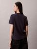 Calvin Klein - Áo phông thời trang nữ Glossy Metallic Logo T-shirt