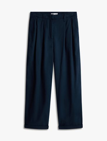 Tommy Hilfiger - Quần dài nữ Cotton Blend Relaxed Straight Pant - 2
